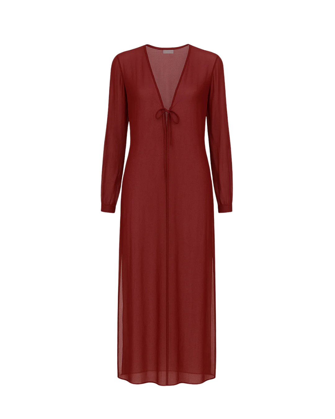 The Antares Kaftan / Rhubarb Silk Chiffon