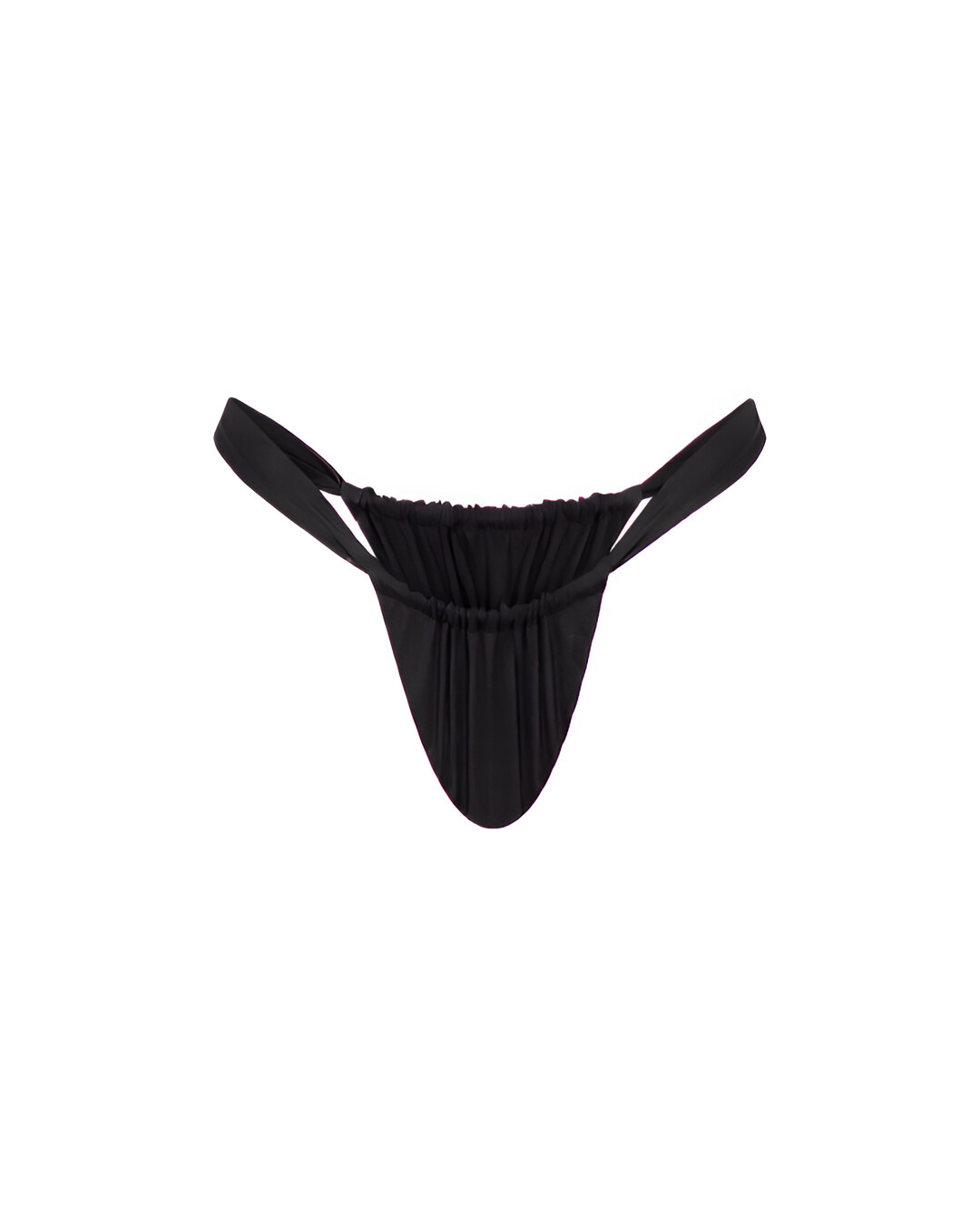 Onyx Wide Strap Brazilian Bottom / Black