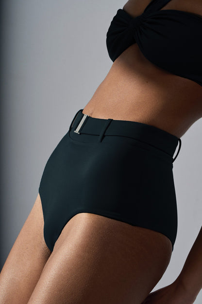 Onyx High Waist Belted Bottom